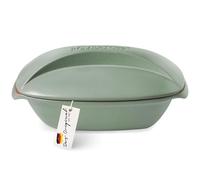 Römertopf Culinario Pentola in Terracotta 3 Litri per 4 Persone - Casseruola con Coperchio in Ceramica - Per Brasare, Stufare e Cottura a Vapore - Adatta al Forno