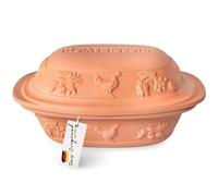 Römertopf Pentola in Terracotta 3 L con Coperchio, Terracotta