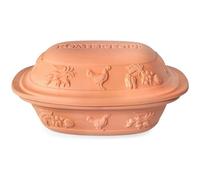 Römertopf Pentola in Terracotta 4 L con Coperchio, Marrone