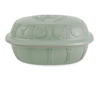 Römertopf Tegame 40 Anni Edizione Verde 3,5 L - Pentola Ovale in Terracotta con Coperchio - per Brasare, Stufare e Cottura a Vapore - per fino a 6 Persone