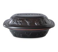 Römertopf Tegame Rustico 1,2 Litri per 1 Persona - Casseruola in Terracotta con Coperchio - Cottura Naturale al Forno