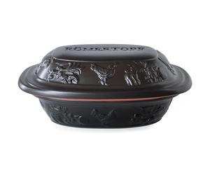 Römertopf Tegame Rustico 1,2 Litri per 1 Persona - Casseruola in Terracotta con Coperchio - Cottura Naturale al Forno