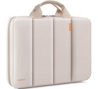 ROEPHY 17 Pollici Custodia per Computer Portatile Impermeabile Antiurto Borsa Ordi Tablet per 17"-17.3" Notebook/Chromebook/Ultrabook/Gamebook/Dell/Acer/HP/MSI/ASUS, Beige