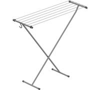 Rörets Stendibiancheria da Balcone - Stendino Salvaspazio - Stendino da Balcone - Stendino Allungabile - Stendipanni Stendibiancheria allungabile 90x32x83 cm - 5,5 m (Grigio)
