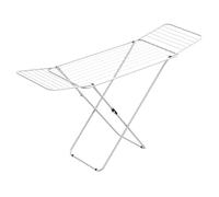 Rörets Stendibiancheria Tony White - Modello a Pavimento in Acciaio Inossidabile, Ali Bloccabili, Blocco di Sicurezza, Tubo 16 mm e 18 m di Asciugatura - 50 x 181 x 92 cm