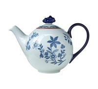 Rörstrand Teiera della collezione Ostindia 1012342 in porcellana, colore bianco/blu, capacità: 1,2 l