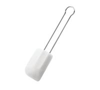 Rösle 12460 Spatola flessibile in Accciaio Inox e silicone, Bianco, 32 cm