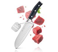 RÖSLE Coltello da chef Tradition per tagliare carne, pesce, pollame e verdura, di alta qualità, con lama dritta in acciaio speciale per lame e manico in resina acetalica nera, protezione per dita