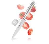 RÖSLE Coltello universale con lama seghettata della linea Basic, di alta qualità, per tagliare frutta e verdura, in acciaio speciale per lame e acciaio inox 18/10, manico ergonomico
