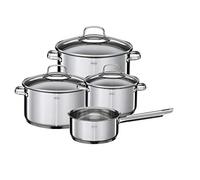 Rösle Topfset Elegance 4-TLG. Set di pentole, 4 Pezzi, Acciaio Inossidabile, Argento, 16 cm, 4 unità