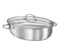 Rösle Elegance-Rostiera Ovale, Acciaio Inossidabile, Argento, 38 cm