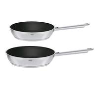 RÖSLE Elegance - Set di 2 padelle universali di alta qualità con robusto | Padelle universali di alta qualità con robusto rivestimento in ceramica ProCera, argento