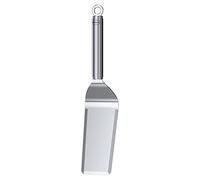 RÖSLE plancha spatola stretta, spatola per barbecue con angoli arrotondati per girare carne e verdure, acciaio inossidabile 18/10, lavabile in lavastoviglie, argento