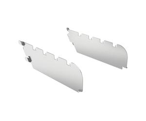 RÖSLE Primezone frangivento VIDERO, supporto per spiedini da barbecue e protezione dal vento e dagli spruzzi, acciaio inox, colore argento