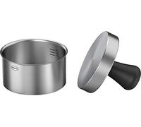 RÖSLE PRO Pressa per hamburger, Pressa per carne, per modellare facilmente polpette di hamburger, Acciaio Inossidabile 18/10, 11 cm, Lavabile in lavastoviglie, 12 x 12 x 9 cm