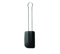 RÖSLE Raschietto per pasta, come ausilio per la cottura e la cottura, silicone resistente,da -30°C a +200°C, nero, extra large, acciaio inossidabile 18/10, lavabile in lavastoviglie, 32 x 6,8 x 1,2 cm