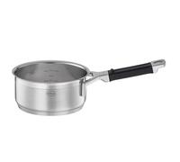 RÖSLE SILENCE PRO Casseruola, pentola universale di ottima qualità in acciaio inossidabile 18/10, 16 cm, manico in silicone, scala graduata interna, per cottura a induzione, lavabile in lavastoviglie