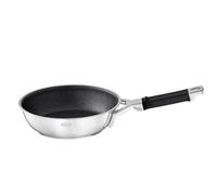RÖSLE SILENCE PRO - Padella con rivestimento antiaderente antigraffio ProResist, manico in silicone, 20 cm, acciaio INOX 18/10, adatta per induzione, lavabile in lavastoviglie