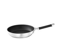 RÖSLE SILENCE PRO - Padella con rivestimento antiaderente antigraffio ProResist, manico in silicone, 24 cm, acciaio INOX 18/10, adatta per induzione, lavabile in lavastoviglie