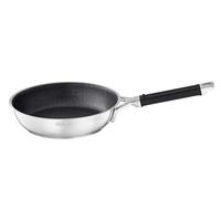 RÖSLE SILENCE PRO Padella in acciaio inox di alta qualità con rivestimento antiaderente antigraffio premium, manico rivestito in silicone, 28 cm, acciaio inossidabile, lavabile in lavastoviglie