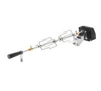 RÖSLE Spiedo per girarrosto, spina per girarrosto per tazioni BBQ RÖSLE per VIDERO G2/G3, MAGNUM G3 e kettle grill No.1 F60 con anello gourmet, capacità di carico 10 kg, acciaio inox 18/10