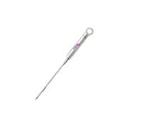 RÖSLE Termometro per gourmet, termometro per barbecue con indicazione digitale e illuminata della temperatura in °C e °F, da -40 °C a +200 °C, acciaio inox 18/10, lunghezza 21,5 cm