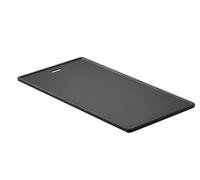 RÖSLE Videro piastra in ghisa per carne e piccoli pezzi da grigliare, marchiatura a fuoco, 45x24 cm, per tutti i modelli Videro a partire dall'anno di modello 2021, nero