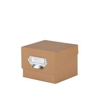 Rössler Papier 1325452620 - S.O.H.O. Scatola per foto, con etichetta iscrivibile, Kraft, 1 pezzo