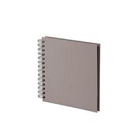 Rössler 1329452495, S.O.H.O. Album Fotografico Wire-O 180 x 180 mm, 60 Pagine Nere, Taupe, 1 Pezzo