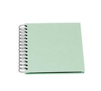 Rössler 1329452655, S.O.H.O. Album Fotografico Wire-O 180 x 180 mm, 60 Pagine Nere, Menta, 1 Pezzo