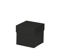 Rössler 13421453701 Boxline - Cartone quadrato, 105 x 105 x 105 mm, colore: Nero