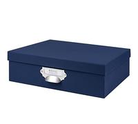 Rössler 1343452900 - S.O.H.O. Contenitore con maniglia ed etichetta inseribile, Navy, 337 x 105 x 255 mm, 1 pz.