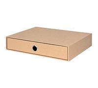 Rössler 1524452620 - S.O.H.O. Cassetto per DIN A4, con foro per le dita, Kraft, 343 x 250 x 65 mm, 1 pz.