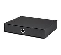 Rössler Papier 1524452700 - S.O.H.O. Cassetto per DIN A4, con foro di presa, nero, 343 x 250 x 65 mm, 1 pezzo