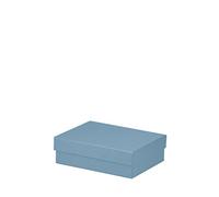 Rössler Confezione regalo con coperchio, scatola con coperchio, confezione regalo per compleanno, scatola regalo con coperchio, scatola regalo con coperchio, dimensioni: 140 x 190 x 60 mm, colore: blu
