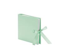 Rössler Papier 13161147656 - Raccoglitore ad anelli per foto con fiocco, 230 x 210 mm, 2 anelli, 50 pagine, menta, 1 pezzo