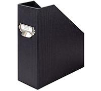 Rössler Papier 1318452701 - S.O.H.O. Organizer stand-up per DIN A4, con maniglia ed etichetta scrivibile, 11,5 x 26 x 31,5 cm, nero, 1 pezzo