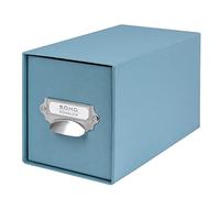 Rössler Papier 1327452150 - S.O.H.O. Cassetto porta CD, con etichetta inseribile e maniglia, denim, 1 pezzo