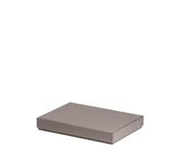 Rössler Papier 13521453491 - Scatola rettangolare in cartone, adatta per DIN A5, Taupe, 1 pezzo