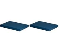 Rössler Papier 13521453900 - Scatola di cartone rettangolare Boxline, adatta per DIN A4, Navy, 1 pezzo (Confezione da 2)