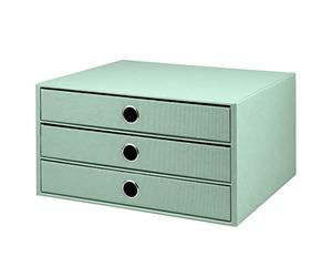 Rössler Papier 1524452653 - Scatola a 3 cassetti S.O.H.O. per DIN A4, con foro per la presa, menta, 343 x 250 x 185 mm, 1 pezzo