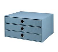 Scatola A4 3cassetti C/asola 250x343x185 Soho Blu Denim 15 | Rossler Soho