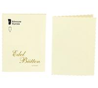 Rössler Papier 2160388803 - Carte doppie DIN A6, martellate, 20 pezzi, avorio