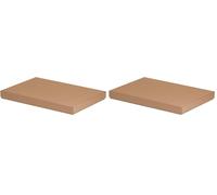 Rössler Papier Boxline 13521453620 - Cartone rettangolare, adatto per DIN A4, Kraft, 1 pezzo (Confezione da 2)