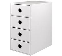 Rössler Papier S.O.H.O. 1524452094 - Cassettiera a 4 cassetti, formato DIN A5, con foro per maniglia, edizione speciale, bianco, 250 x 175 x 320 mm, 1 pezzo