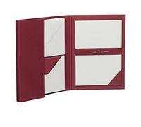 Rössler Papier 1026831170 - Carta Royal - Cartella per lettere DIN A5/C6, 15/15, bordeaux/grigio ghiaccio a coste