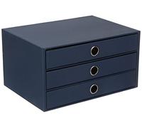 Rössler - S.O.H.O. Cassettiera a 3 cassetti A4 34 x 25 x 19 cm blu navy | Organizer da scrivania per documenti, cartelle, forniture per ufficio e organizzazione