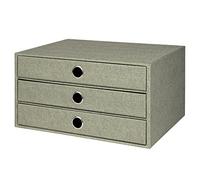 Rössler Papier Organizer da scrivania SOHO – 3 cassetti in carta A4, 34×25×19 cm, salvia