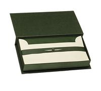 Rössler - Set carta da lettere, 15 biglietti e 15 buste DIN lungo, verde