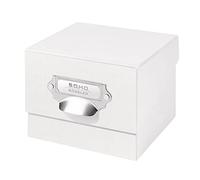 Rössler Papier 1325452090 - S.O.H.O. Scatola per foto, con etichetta iscrivibile, edizione speciale, bianco, 1 pezzo